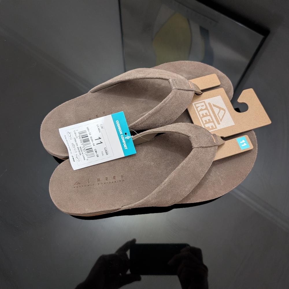 Reef Ojai Suede Sandals Flip Flops 11 - Picture 6 of 8